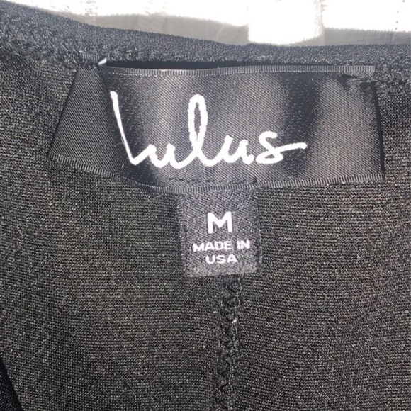 Sold - LULU’S Sexy Cut-Out Black Dress - Picture 5 of 5